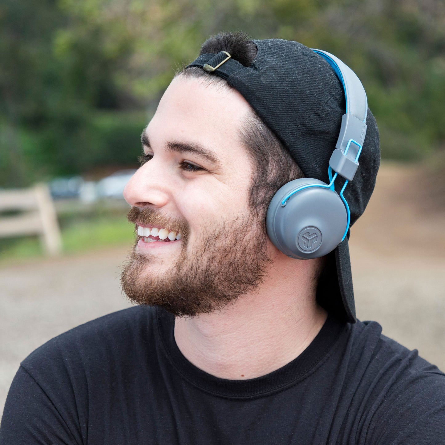 JLab Studio Wireless On-Ear Headphones Blue|