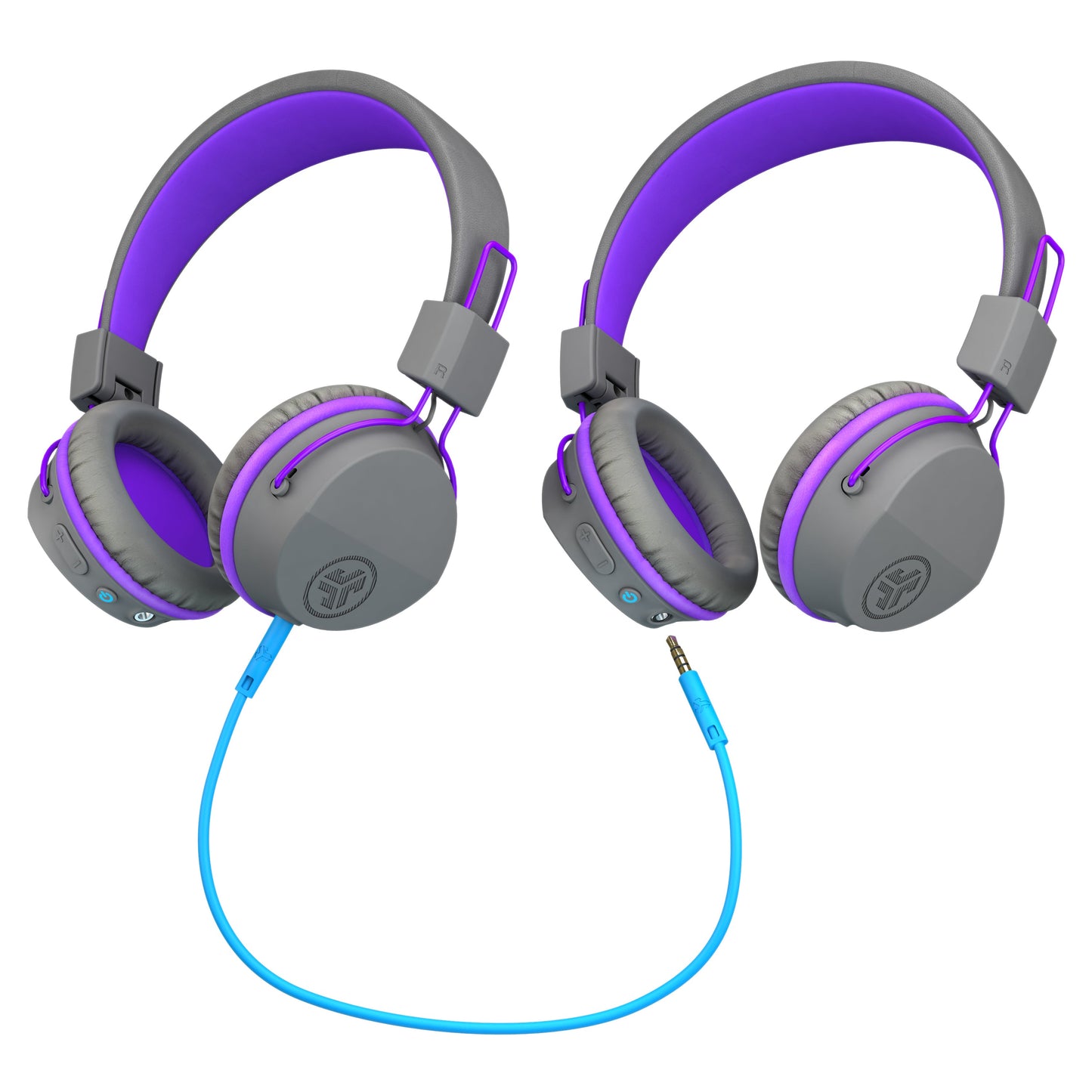 JBuddies Studio Wireless Kids Headphones (2020) Graphite / Purple|