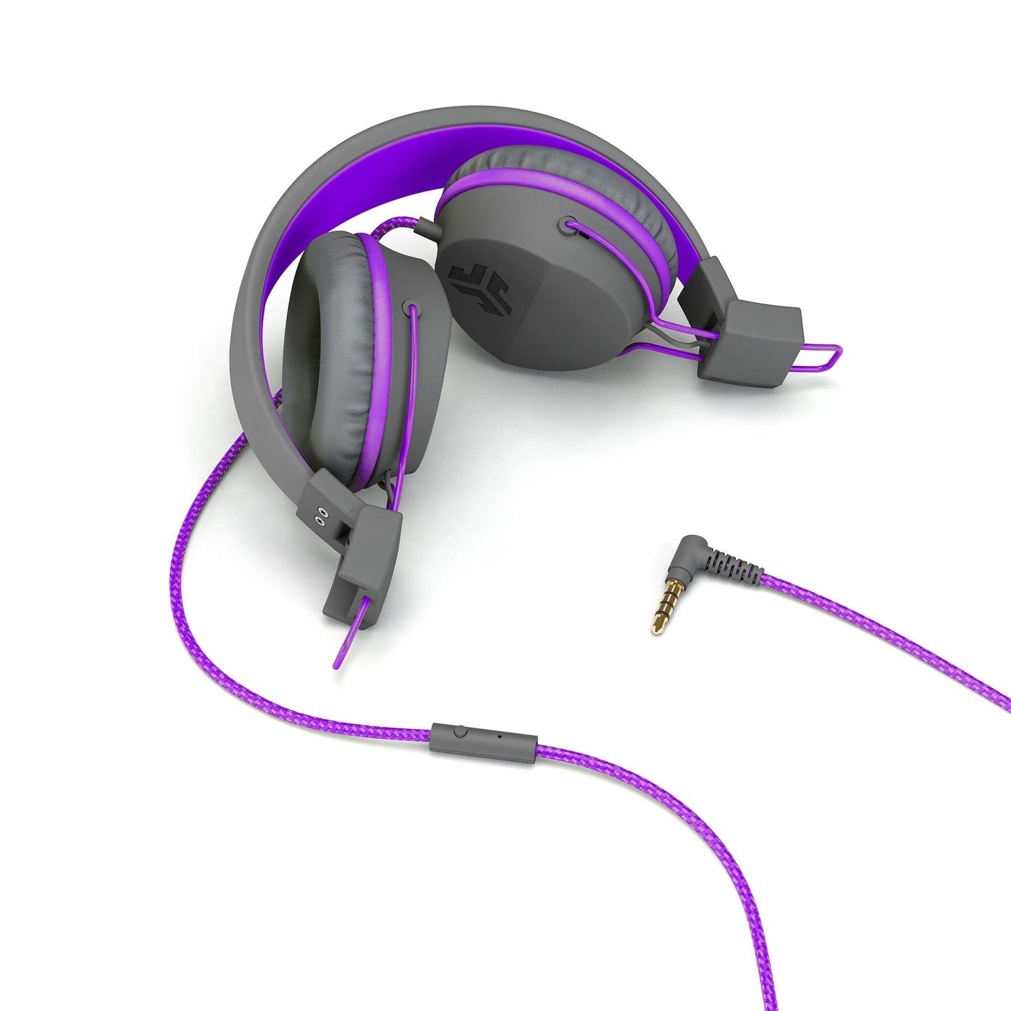 JBuddies Studio On-Ear Kids Headphones Graphite / Violet|
