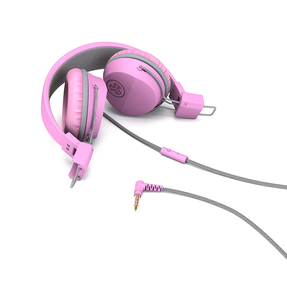 JBuddies Studio On-Ear Kids Headphones Pink/ Gray|